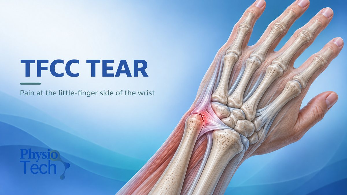 تمزق الغضروف المثلثي TFCC: الأعراض والعلاج الطبيعي